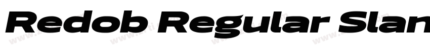 Redob Regular Slant字体转换